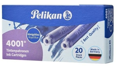 Naboje atramentowe krótkie 20szt niebieski
