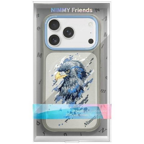NIMMY futerał EAGLE kompatybilny z MagSafe do IPHONE 18 Pro/17 Pro szary