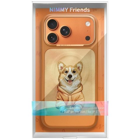 NIMMY futerał GENTLE PETS SERIES DOG kompatybilny z MagSafe do IPHONE 18 Pro Max/17 Pro Max pomarańczowy