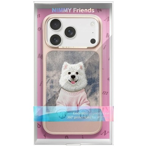 NIMMY futerał GENTLE PETS SERIES DOG kompatybilny z MagSafe do IPHONE 18 Pro/17 Pro różowy