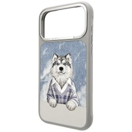 NIMMY futerał GENTLE PETS SERIES DOG kompatybilny z MagSafe do IPHONE 18 Pro/17 Pro szary
