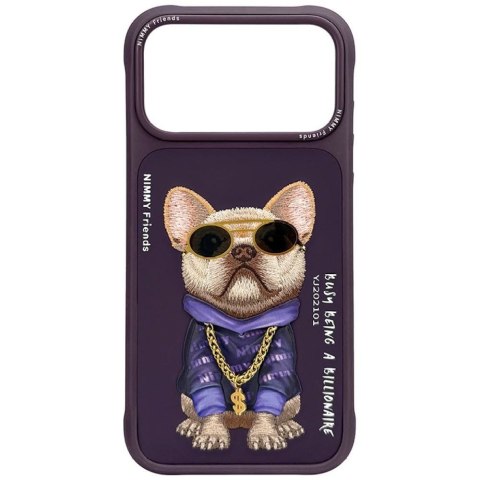 NIMMY futerał GLASSES COOL DOG do IPHONE 18 Pro Max/17 Pro Max fioletowy