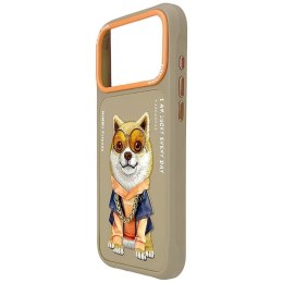 NIMMY futerał GLASSES COOL DOG do IPHONE 18 Pro/17 Pro beżowy