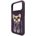 NIMMY futerał GLASSES COOL DOG do IPHONE 18 Pro/17 Pro fioletowy