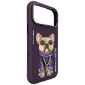 NIMMY futerał GLASSES COOL DOG do IPHONE 18 Pro/17 Pro fioletowy