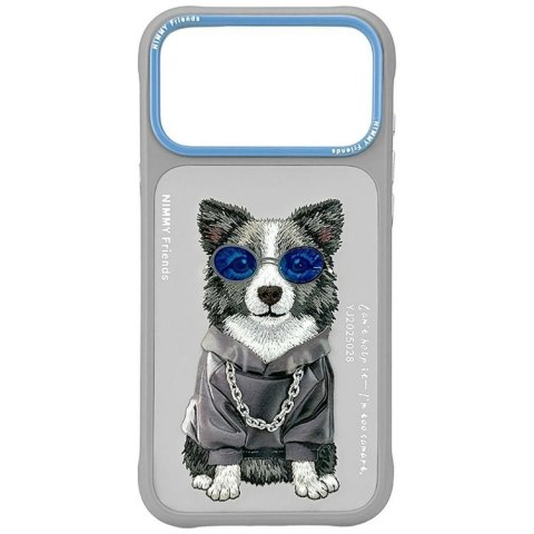 NIMMY futerał GLASSES COOL DOG do IPHONE 18 Pro/17 Pro szary