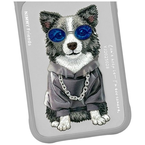 NIMMY futerał GLASSES COOL DOG do IPHONE 18 Pro/17 Pro szary