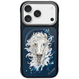 NIMMY futerał HORSE kompatybilny z MagSafe do IPHONE 18 Pro Max/17 Pro Max granatowy