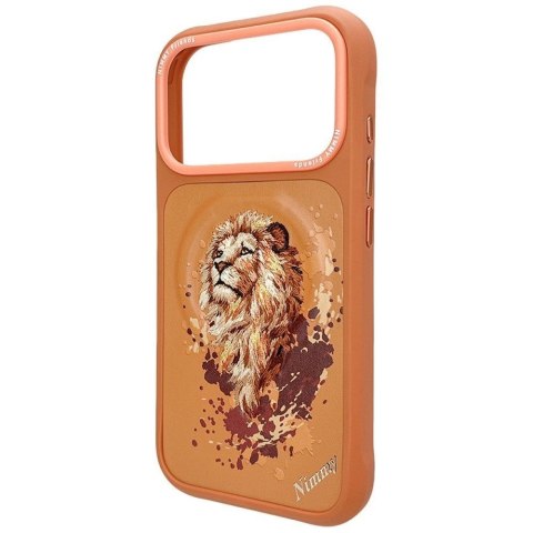 NIMMY futerał LION kompatybilny z MagSafe do IPHONE 18 Pro/17 Pro pomarańczowy
