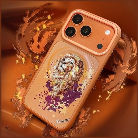 NIMMY futerał LION kompatybilny z MagSafe do IPHONE 18 Pro/17 Pro pomarańczowy