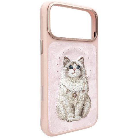NIMMY futerał LUCKY FASHION CAT kompatybilny z MagSafe do IPHONE 18 Pro Max/17 Pro Max różowy