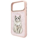 NIMMY futerał LUCKY FASHION CAT kompatybilny z MagSafe do IPHONE 18 Pro Max/17 Pro Max różowy