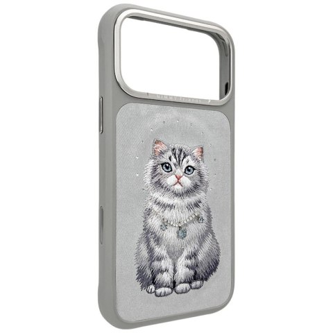 NIMMY futerał LUCKY FASHION CAT kompatybilny z MagSafe do IPHONE 18 Pro Max/17 Pro Max szary