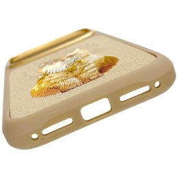 NIMMY futerał LUCKY FASHION CAT kompatybilny z MagSafe do IPHONE 18 Pro/17 Pro brązowy