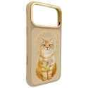 NIMMY futerał LUCKY FASHION CAT kompatybilny z MagSafe do IPHONE 18 Pro/17 Pro brązowy