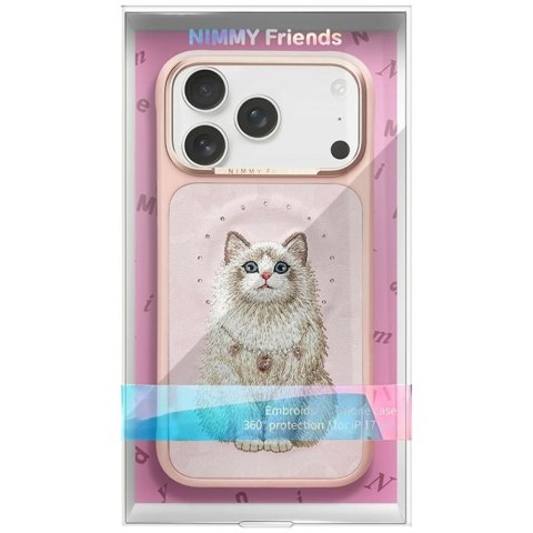 NIMMY futerał LUCKY FASHION CAT kompatybilny z MagSafe do IPHONE 18 Pro/17 Pro różowy