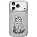 NIMMY futerał LUCKY FASHION CAT kompatybilny z MagSafe do IPHONE 18 Pro/17 Pro szary