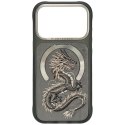 NIMMY futerał MAGNETIC FANTASY ANIMAL DRAGON kompatybilny z MagSafe do IPHONE 18 Pro Max/17 Pro Max szary