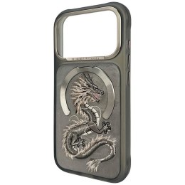 NIMMY futerał MAGNETIC FANTASY ANIMAL DRAGON kompatybilny z MagSafe do IPHONE 18 Pro/17 Pro szary