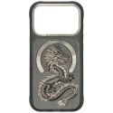 NIMMY futerał MAGNETIC FANTASY ANIMAL DRAGON kompatybilny z MagSafe do IPHONE 18 Pro/17 Pro szary