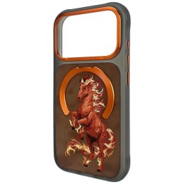 NIMMY futerał MAGNETIC FANTASY ANIMAL HORSE kompatybilny z MagSafe do IPHONE 18 Pro Max/17 Pro Max pomarańczowy