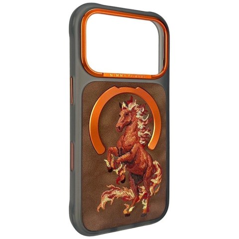 NIMMY futerał MAGNETIC FANTASY ANIMAL HORSE kompatybilny z MagSafe do IPHONE 18 Pro/17 Pro pomarańczowy