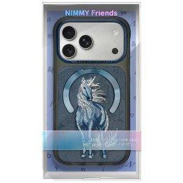 NIMMY futerał MAGNETIC FANTASY ANIMAL UNICORN kompatybilny z MagSafe do IPHONE 18 Pro/17 Pro niebieski
