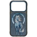 NIMMY futerał MAGNETIC FANTASY ANIMAL UNICORN kompatybilny z MagSafe do IPHONE 18 Pro/17 Pro niebieski
