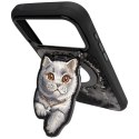 NIMMY zawieszka magnetyczna DENIM FASHION BRITISH SHORTHAIR CAT czarna
