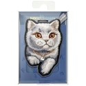 NIMMY zawieszka magnetyczna DENIM FASHION BRITISH SHORTHAIR CAT czarna