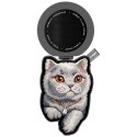 NIMMY zawieszka magnetyczna DENIM FASHION BRITISH SHORTHAIR CAT czarna
