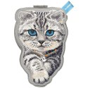 NIMMY zawieszka magnetyczna DENIM FASHION BRITISH SHORTHAIR CAT szara