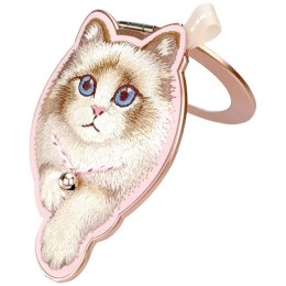 NIMMY zawieszka magnetyczna DENIM FASHION RAGDOLL CAT różowa