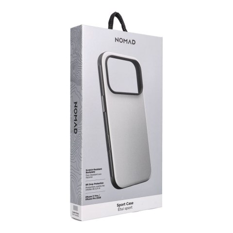 NOMAD futerał do IPHONE 18 Pro/17 Pro kompatybilny z MagSafe (Sport Case) lunar gray