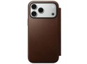 NOMAD futerał skórzany do IPHONE 18 Pro Max/17 Pro Max kompatybilny z MagSafe (Modern Leather Folio ECCO Leather) brązowy