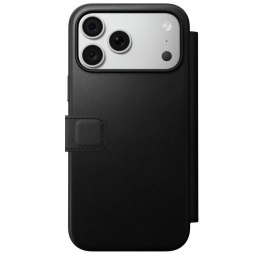NOMAD futerał skórzany do IPHONE 18 Pro Max/17 Pro Max kompatybilny z MagSafe (Modern Leather Folio ECCO Leather) czarny