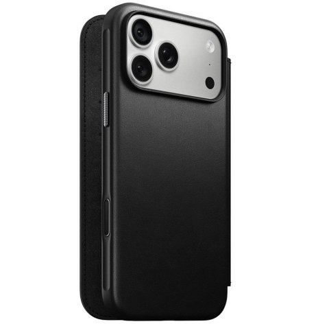 NOMAD futerał skórzany do IPHONE 18 Pro Max/17 Pro Max kompatybilny z MagSafe (Modern Leather Folio ECCO Leather) czarny