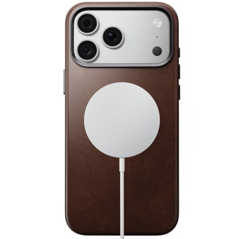 NOMAD futerał skórzany do IPHONE 18 Pro Max/17 Pro Max kompatybilny z MagSafe (Traditional Leather Case Horween Leather) rustic