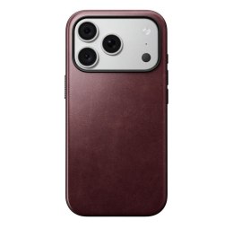 NOMAD futerał skórzany do IPHONE 18 Pro/17 Pro kompatybilny z MagSafe (Modern Leather Case Horween Leather) burgundowy