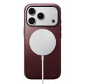 NOMAD futerał skórzany do IPHONE 18 Pro/17 Pro kompatybilny z MagSafe (Modern Leather Case Horween Leather) burgundowy