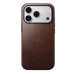NOMAD futerał skórzany do IPHONE 18 Pro/17 Pro kompatybilny z MagSafe (Modern Leather Case Horween Leather) rustic brown