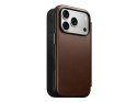 NOMAD futerał skórzany do IPHONE 18 Pro/17 Pro kompatybilny z MagSafe (Modern Leather Folio ECCO Leather) brązowy