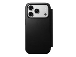 NOMAD futerał skórzany do IPHONE 18 Pro/17 Pro kompatybilny z MagSafe (Modern Leather Folio ECCO Leather) czarny