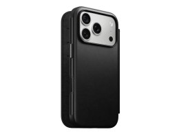 NOMAD futerał skórzany do IPHONE 18 Pro/17 Pro kompatybilny z MagSafe (Modern Leather Folio ECCO Leather) czarny
