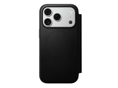 NOMAD futerał skórzany do IPHONE 18 Pro/17 Pro kompatybilny z MagSafe (Modern Leather Folio ECCO Leather) czarny