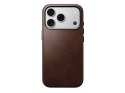 NOMAD futerał skórzany do IPHONE 18 Pro/17 Pro kompatybilny z MagSafe (Traditional Leather Case Horween Leather) rustic brown