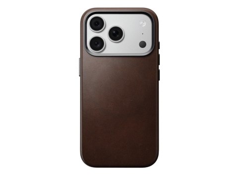NOMAD futerał skórzany do IPHONE 18 Pro/17 Pro kompatybilny z MagSafe (Traditional Leather Case Horween Leather) rustic brown