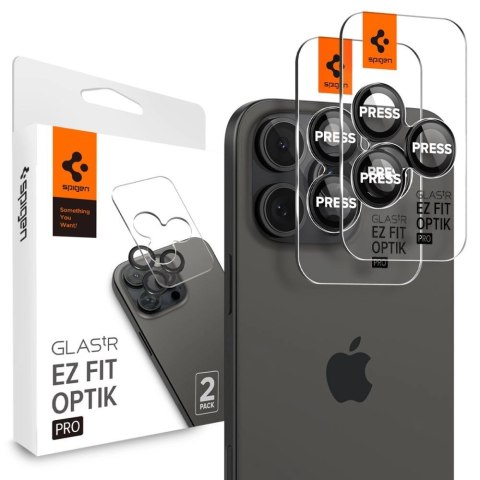 Osłona aparatu Spigen Glas.tR EZ Fit Optik Camera Protector na iPhone 14 Pro / Pro Max / 15 Pro / Pro Max / 16 Pro / Pro Max / 1