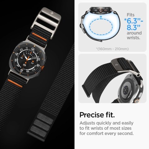 Pasek Spigen DuraPro na Samsung Galaxy Watch Ultra 47 mm - czarny