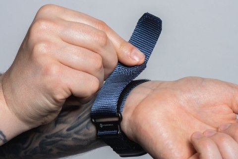 Pasek do Apple Watch Forcell F-Design FA05 rzep nylon 42 / 44 / 45 / 49 mm niebieski